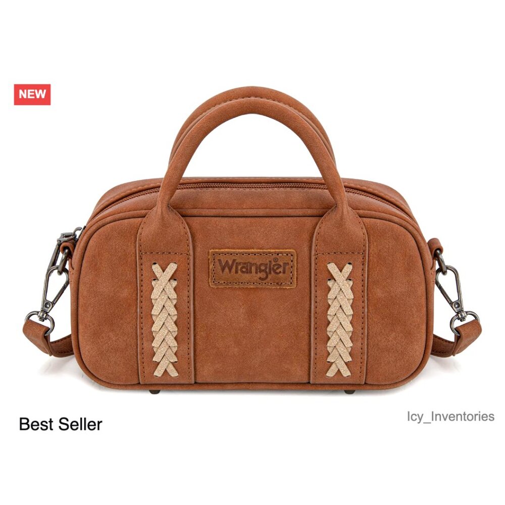 Mini Barrel Bag Convertible Crossbody Top Handle Purse Vintage Western Style